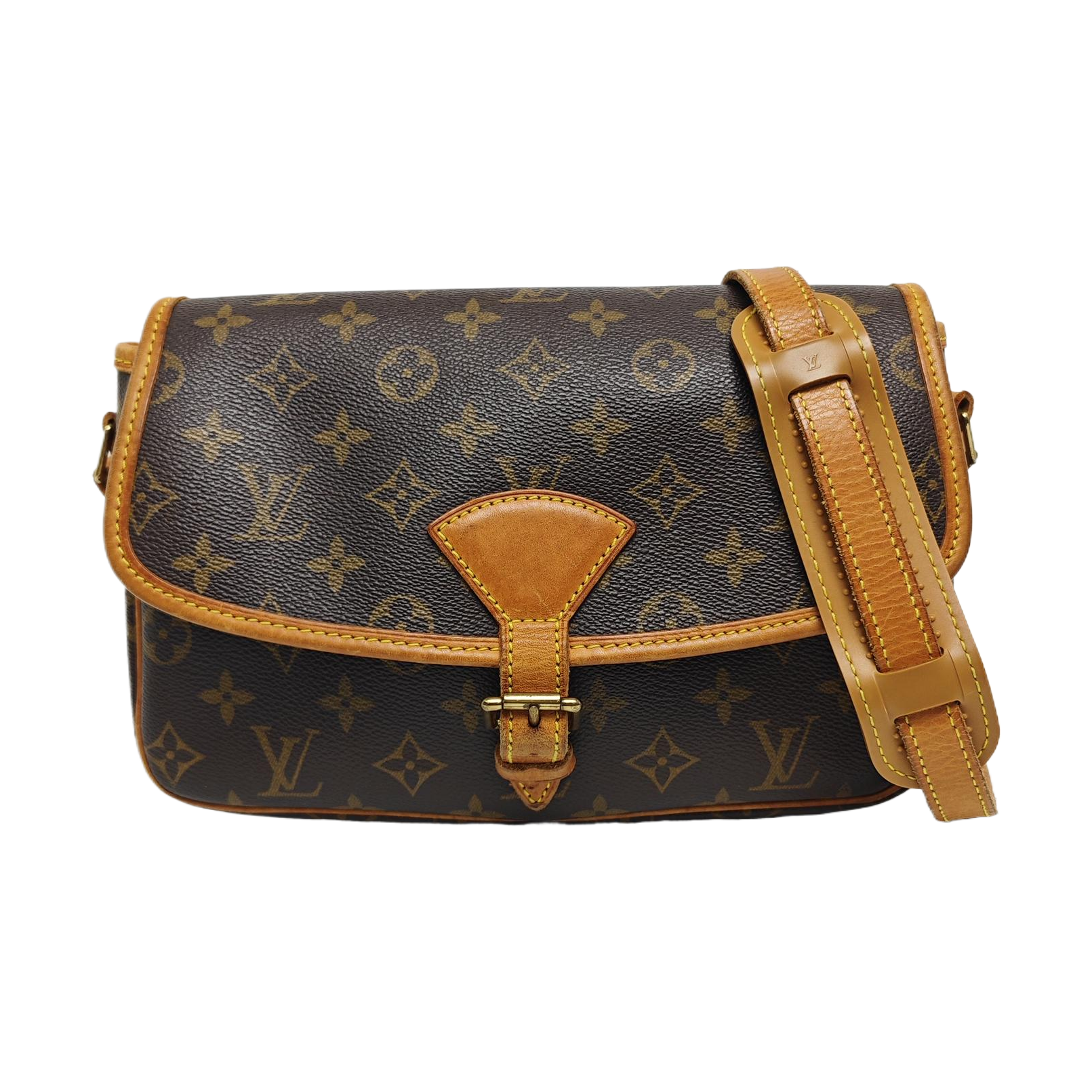 SOLOGNE PM Monogram Coated Canvas Brown