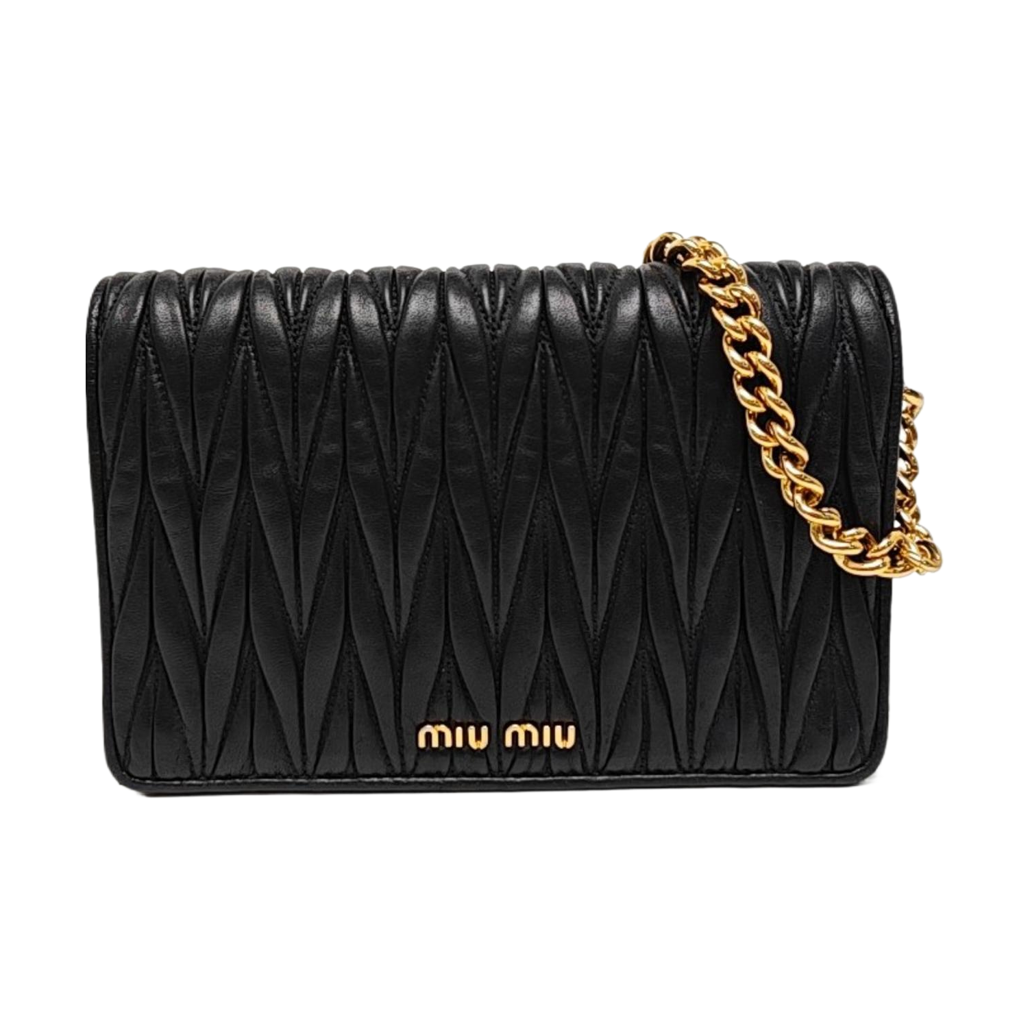 Matelassé Quilted Lambskin Black