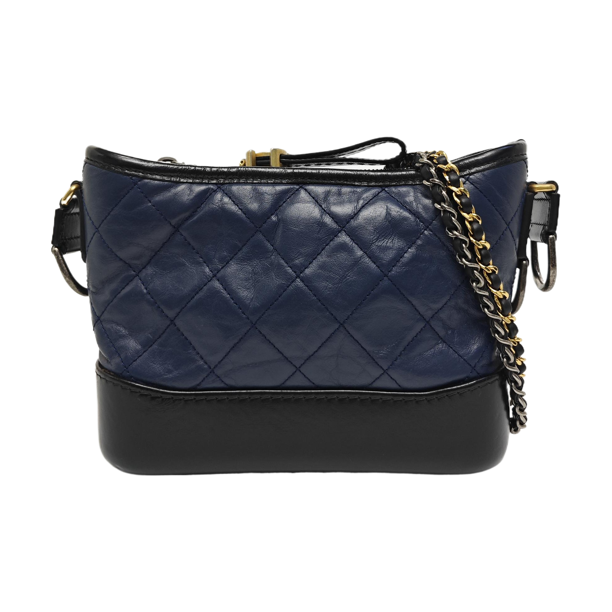 GABRIELLE Small Quilted Calfskin Blue