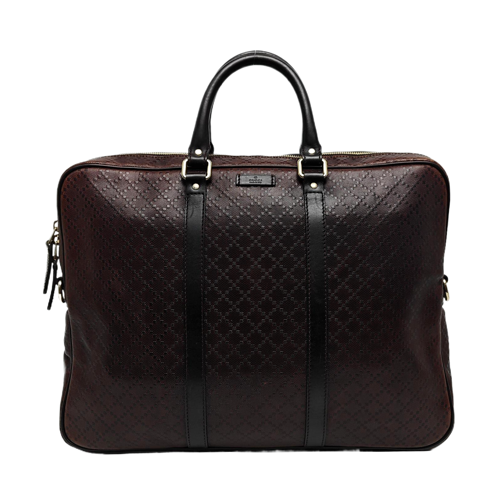 Calfskin Top Handle Bag Brown