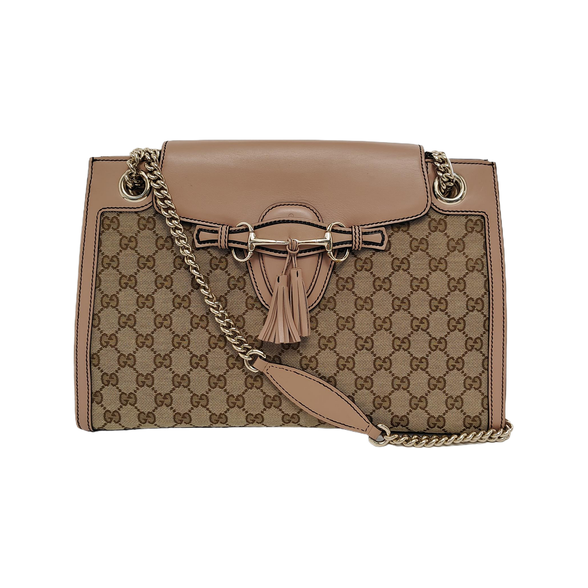 Emily Chain Monogram Canvas Brown