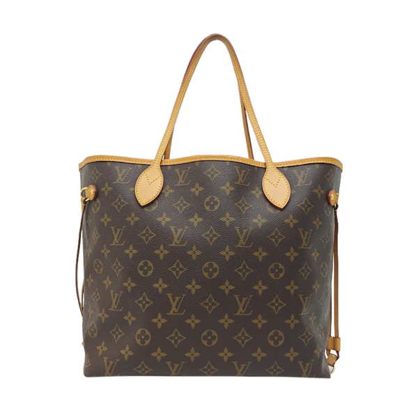 NEVERFULL MM Monogram Coated Canvas Brown