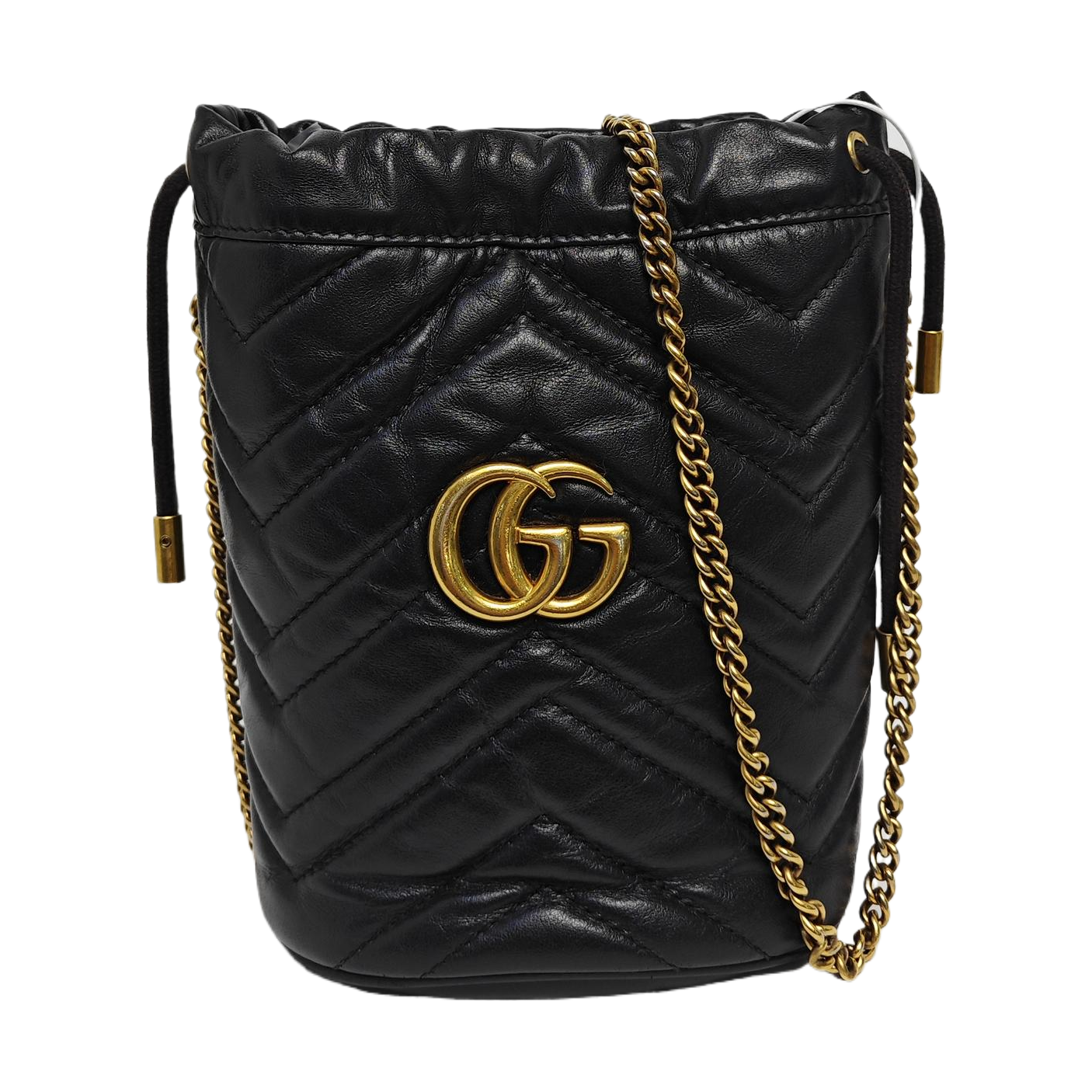GG Marmont Mini Quilted Calfskin Black