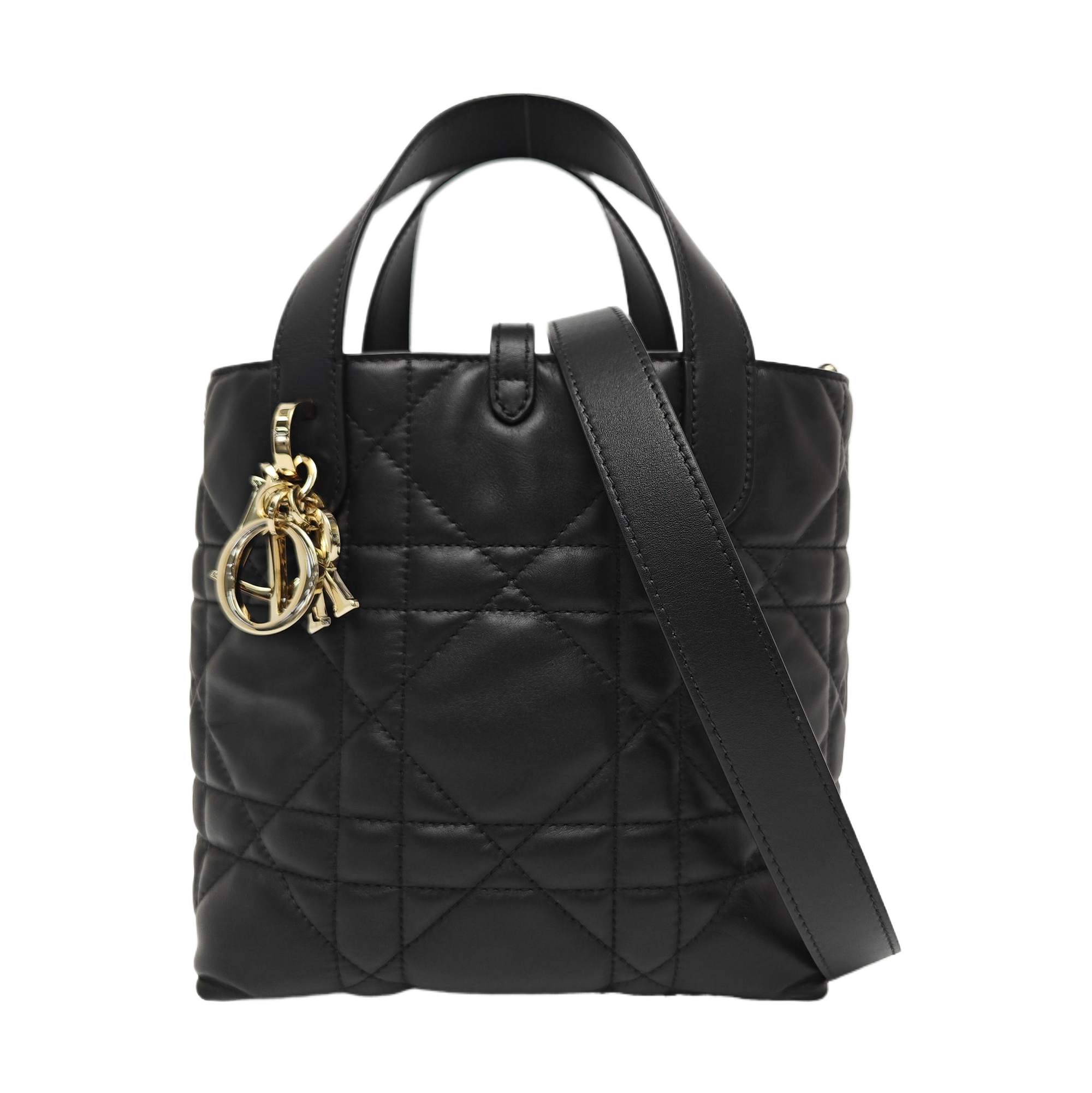 Toujours Small Cannage Calfskin Black