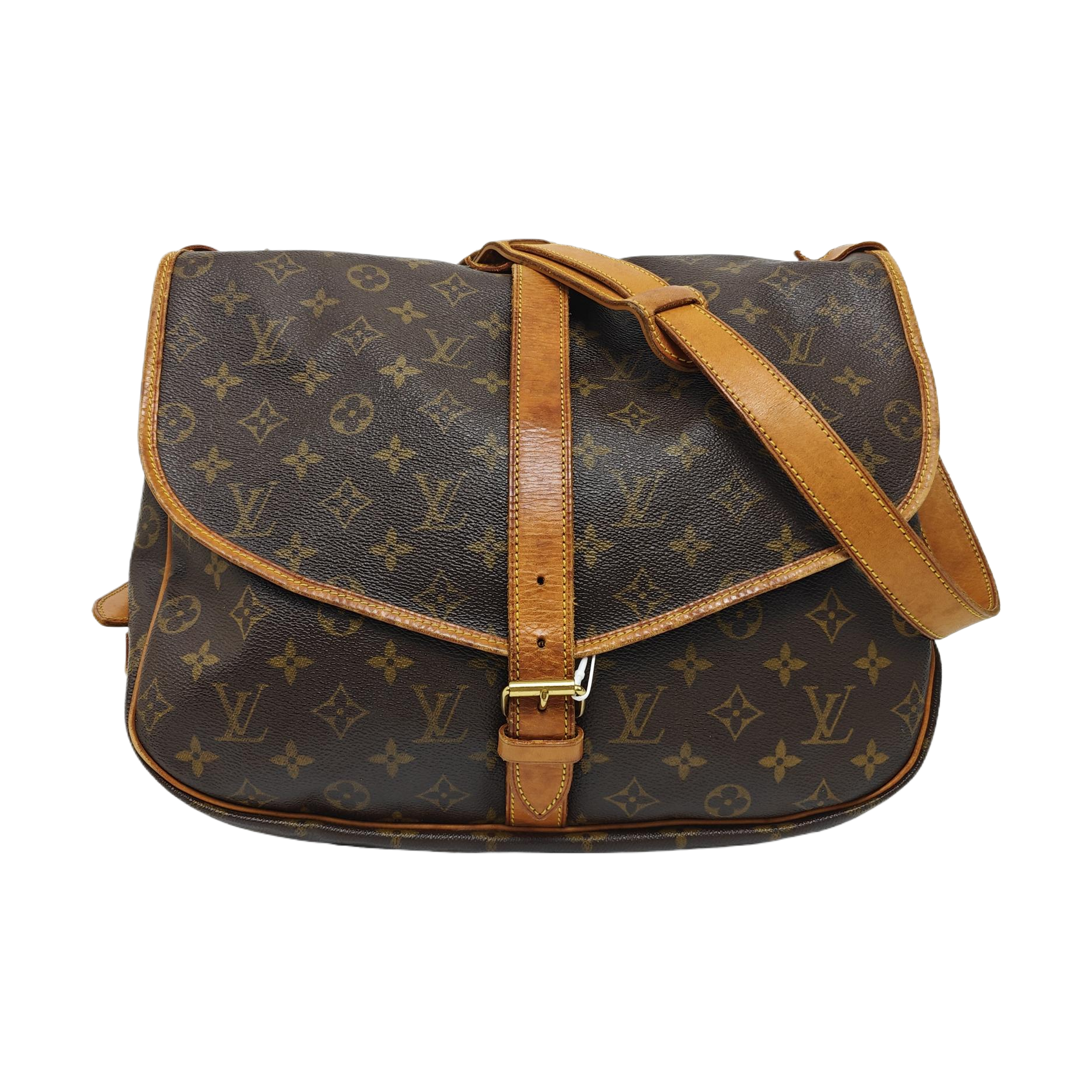 SAUMUR Monogram Coated Canvas Brown
