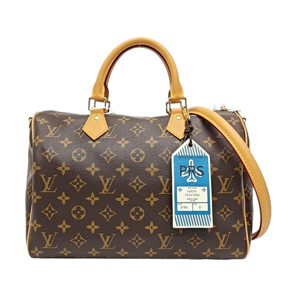 SPEEDY SOFT 30 Monogram Coated Canvas Brown