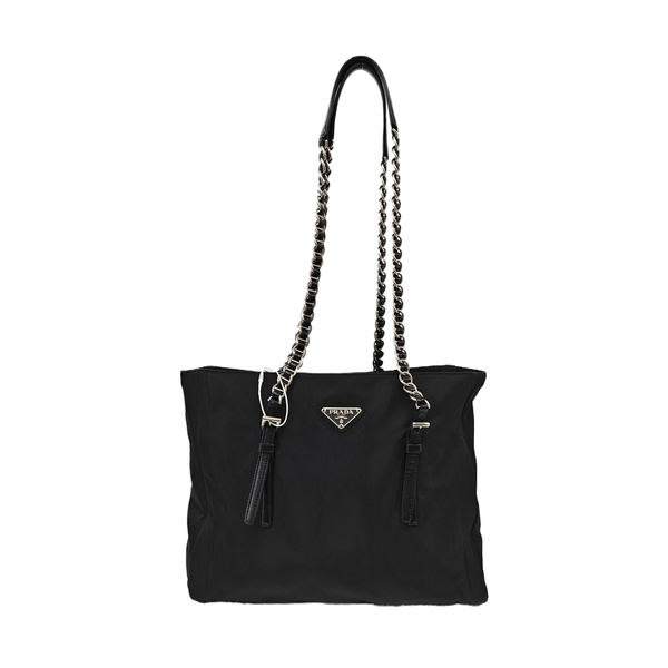 Nylon Shoulder Bag Black