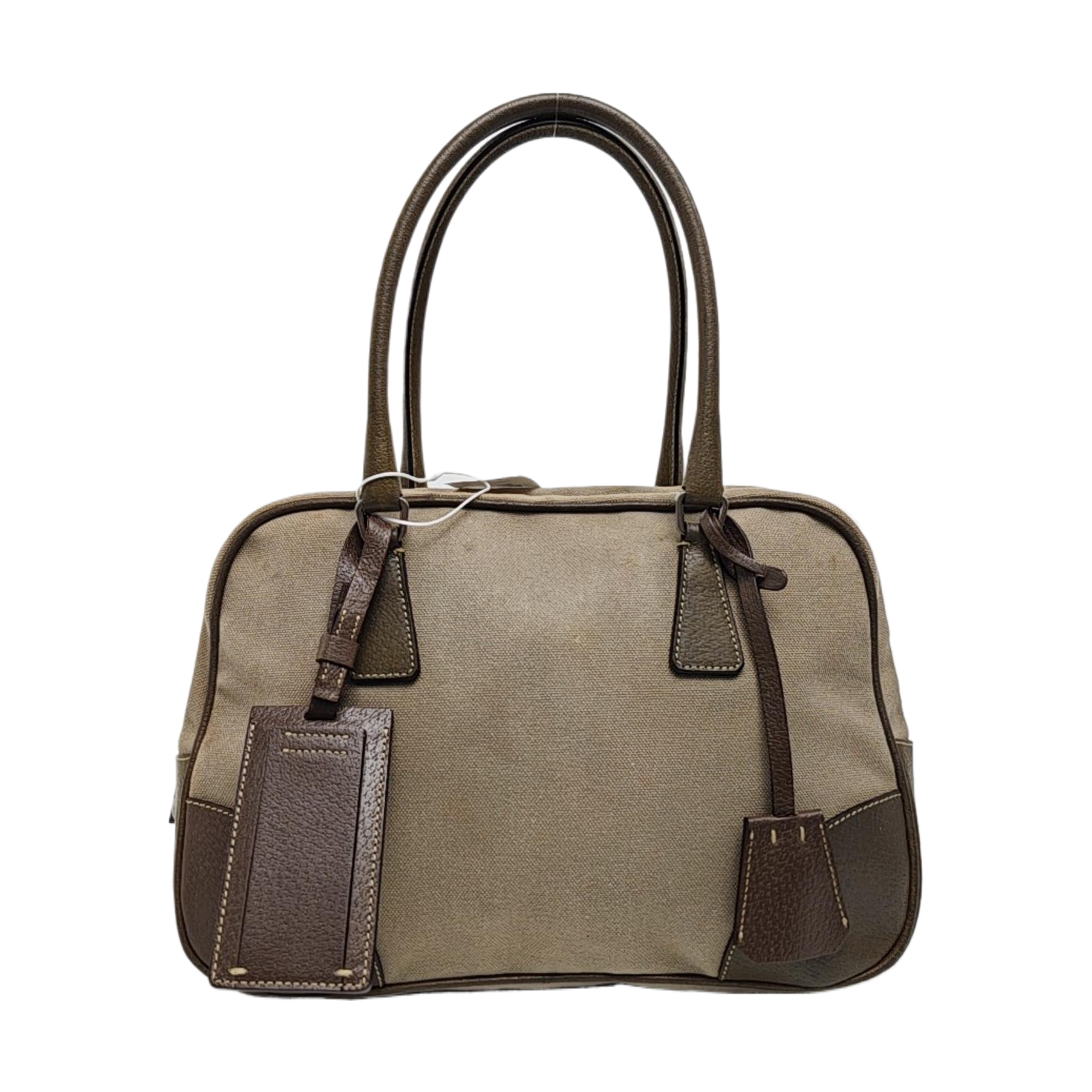 Canvas Top Handle Bag Gray