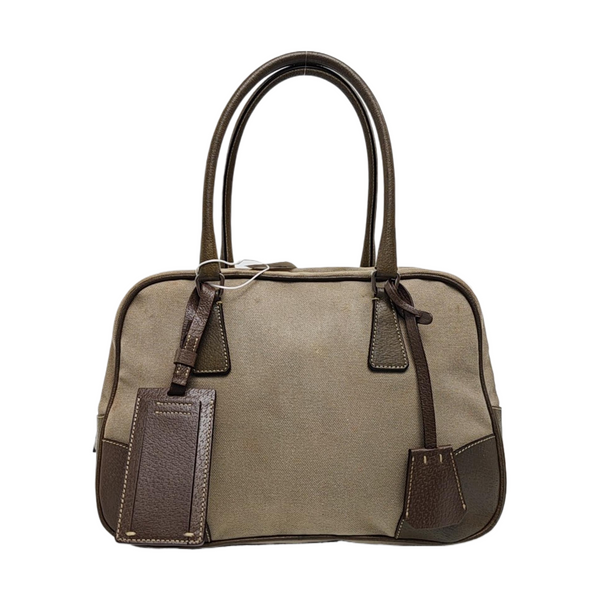 Canvas Top Handle Bag Gray