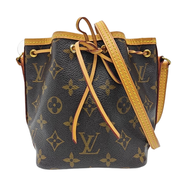 NÉONOÉ Nano Monogram Coated Canvas Brown