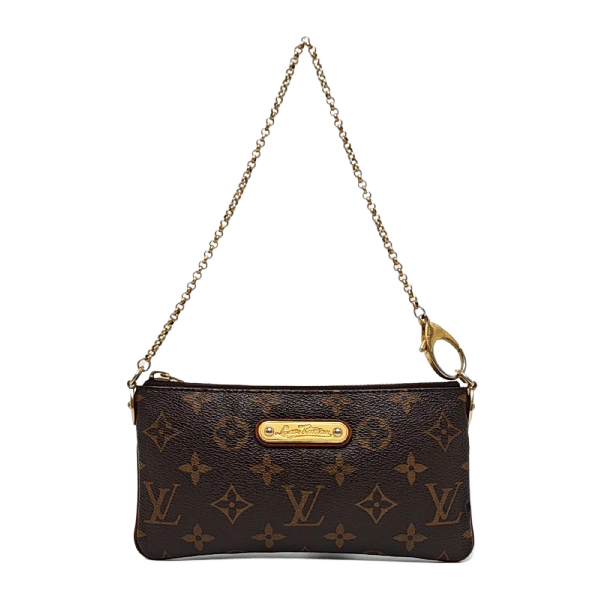 VINTAGE MILLA MM Monogram Coated Canvas Brown