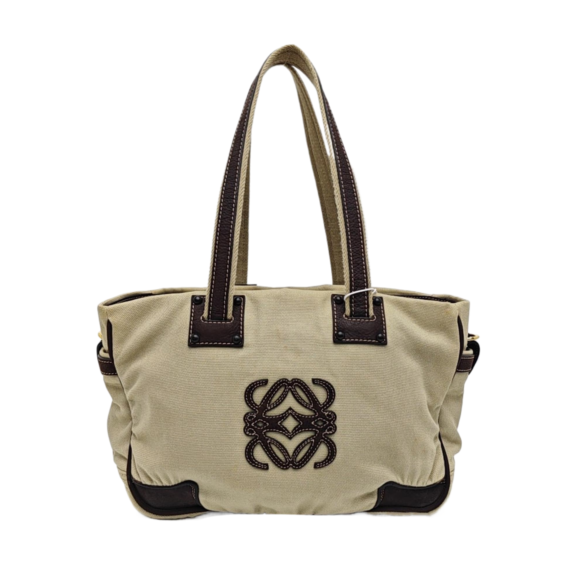Canvas Shoulder Bag Beige