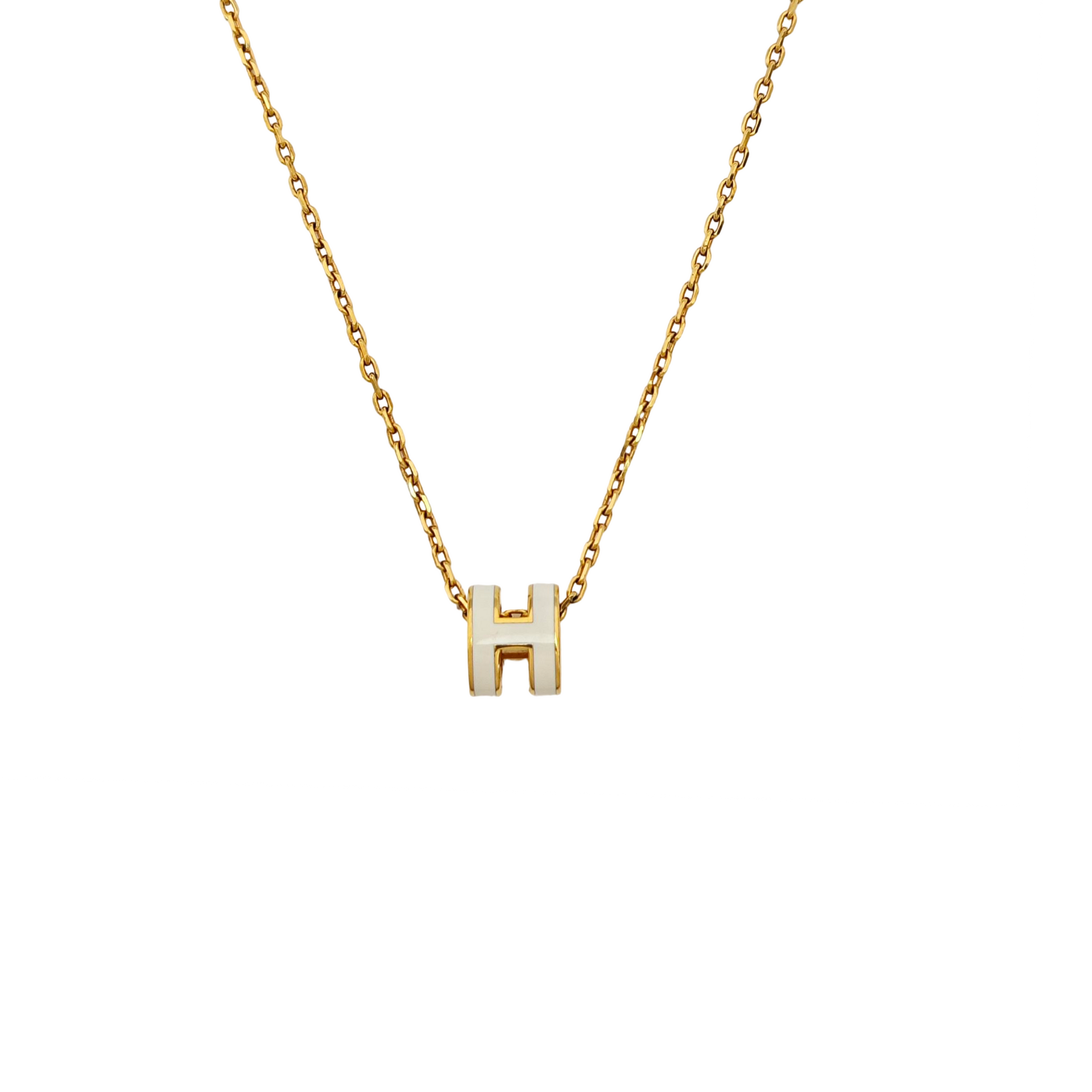 Pop H Metal Gold Necklace