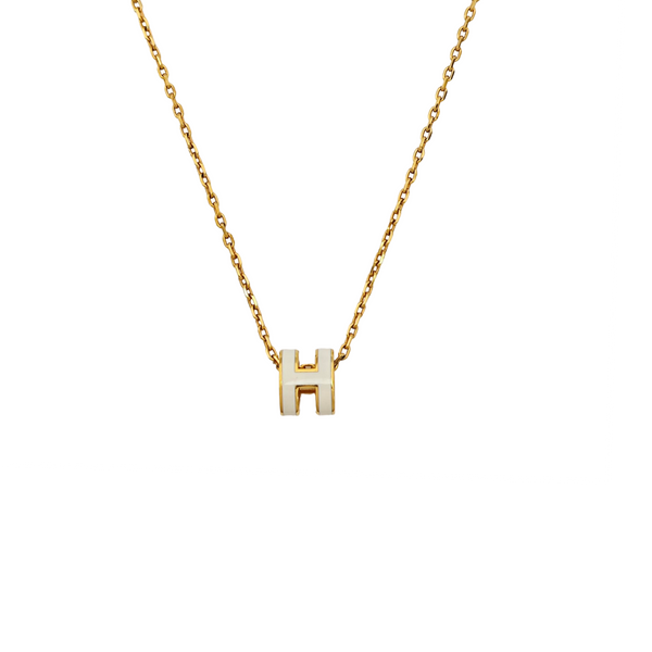 Pop H Metal Gold Necklace