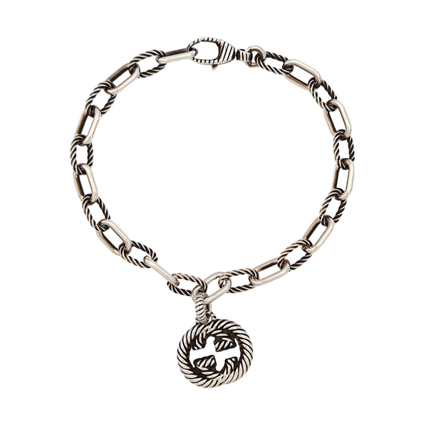 Interlocking G 925 Sterling Silver Bracelet