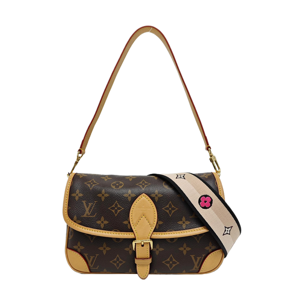 DIANE Monogram Coated Canvas Brown