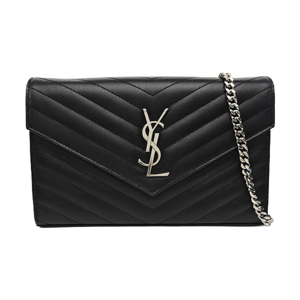 MONOGRAM Medium Chevron Calfskin Black