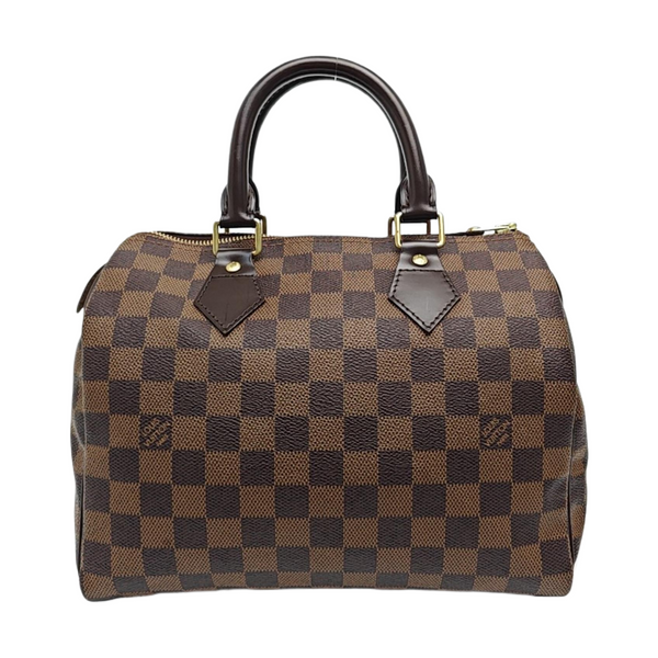 SPEEDY 25 Damier Ebene Coated Canvas Brown