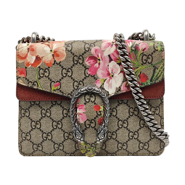 Dionysus Mini Monogram Coated Canvas Beige