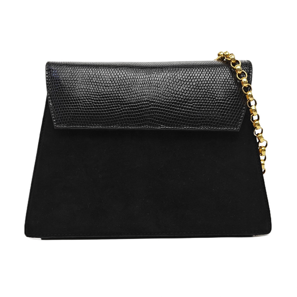 Suede Shoulder Bag Black