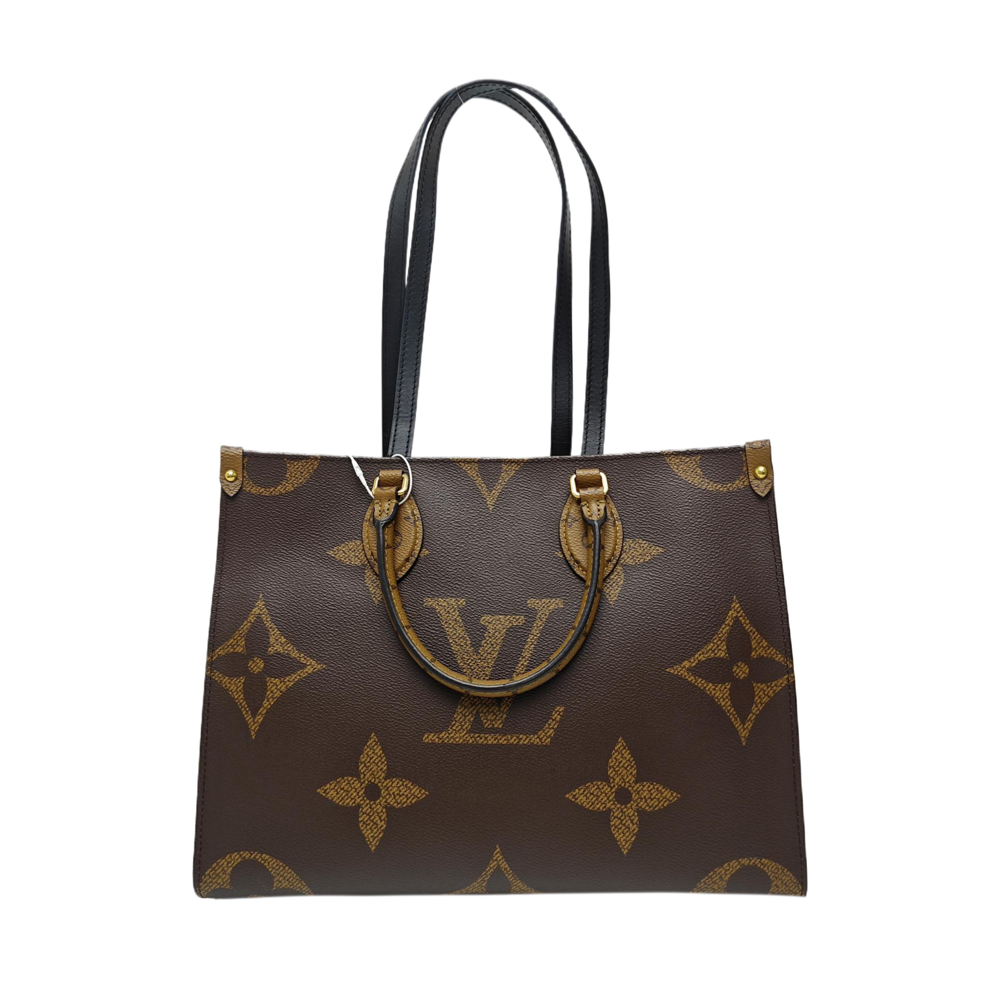 ONTHEGO MM Monogram Coated Canvas Brown