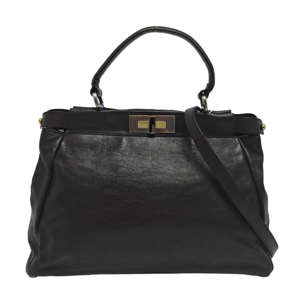 Peekaboo Medium Calfskin Brown
