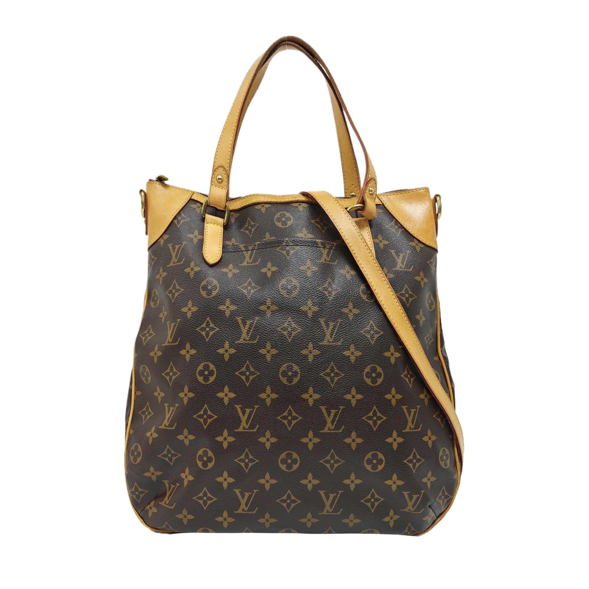 ODEON Monogram Coated Canvas Brown