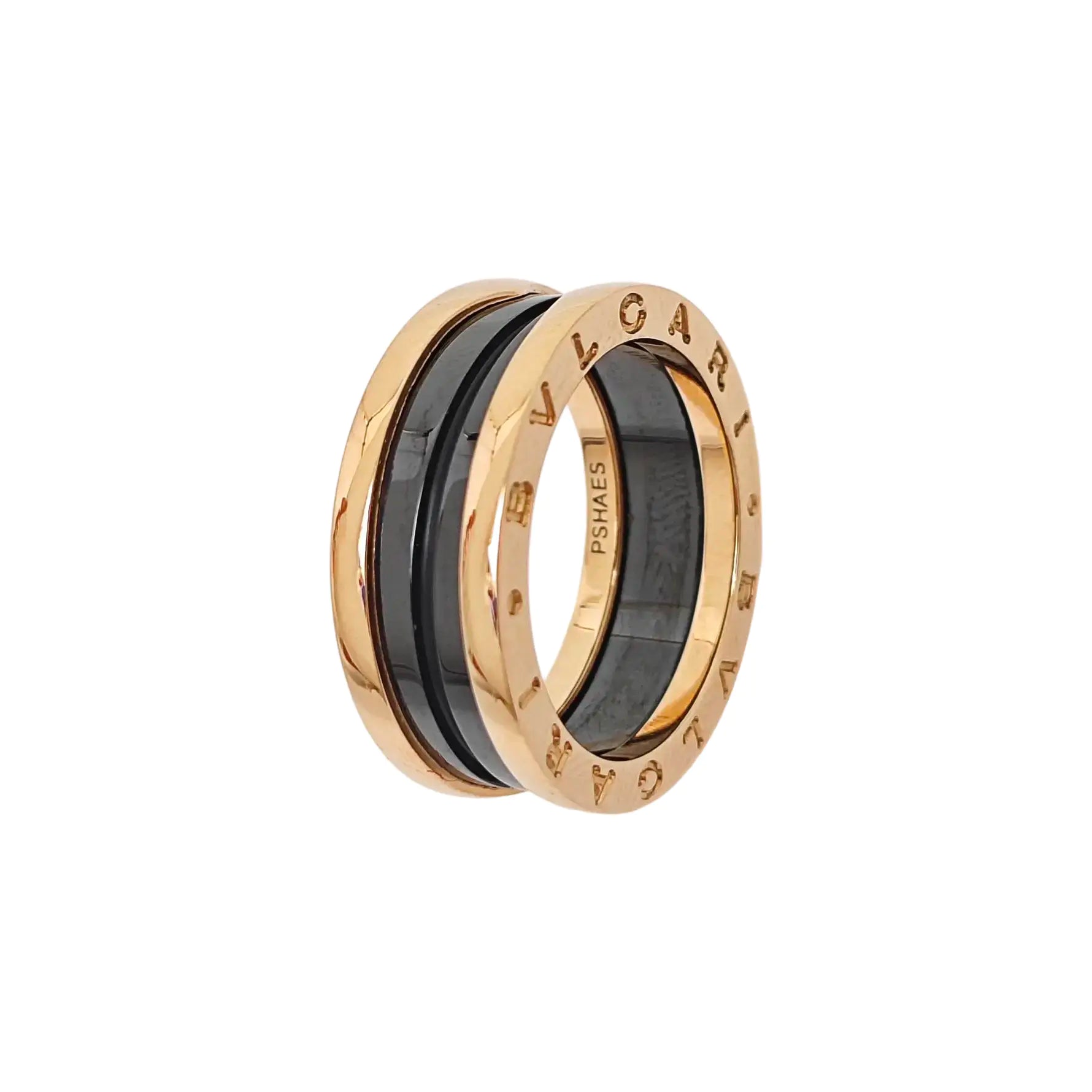 B.ZERO1 Anillo de oro rosa de 18k UE 56