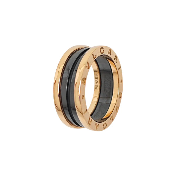 B.ZERO1 Anillo de oro rosa de 18k UE 56