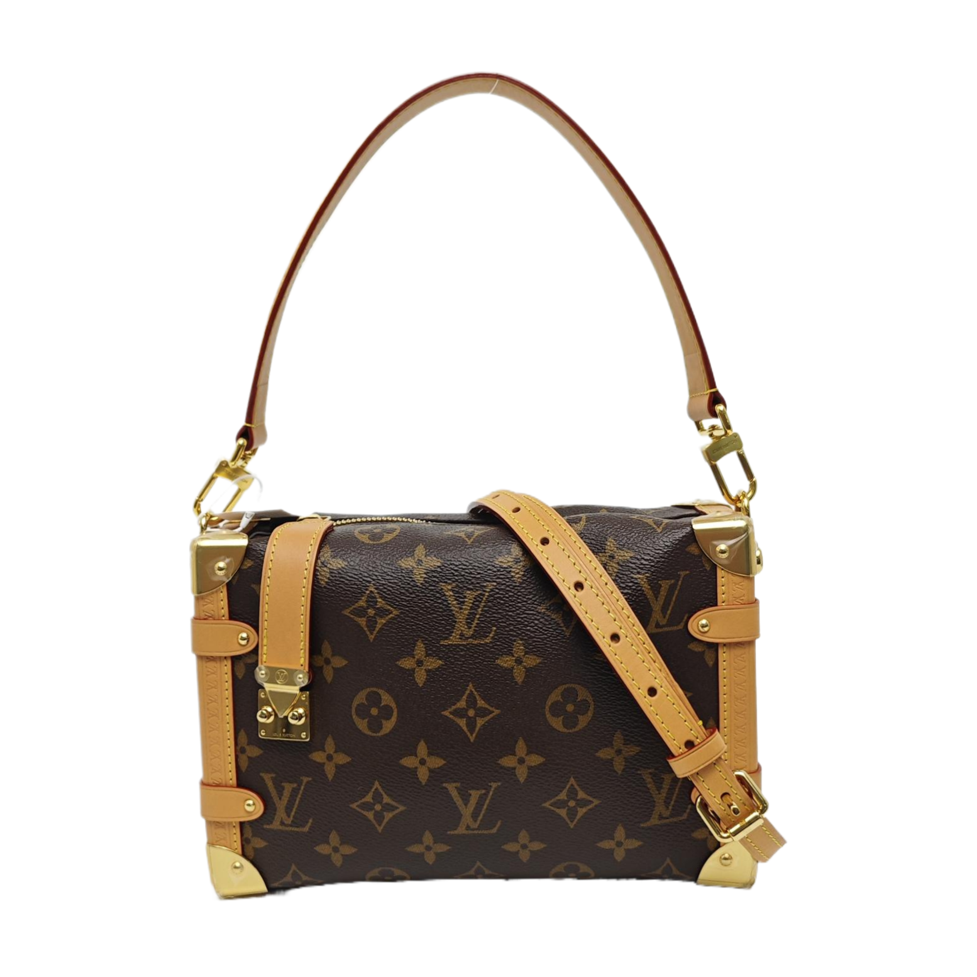SIDE TRUNK MM Monogram Coated Canvas Brown