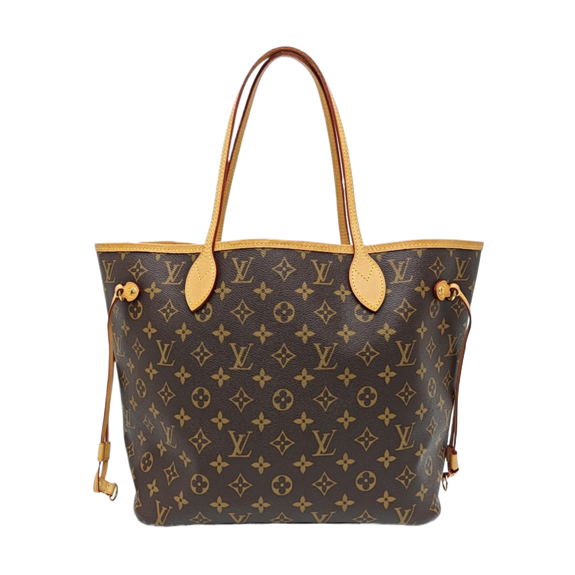 NEVERFULL MM Monogram Coated Canvas Brown