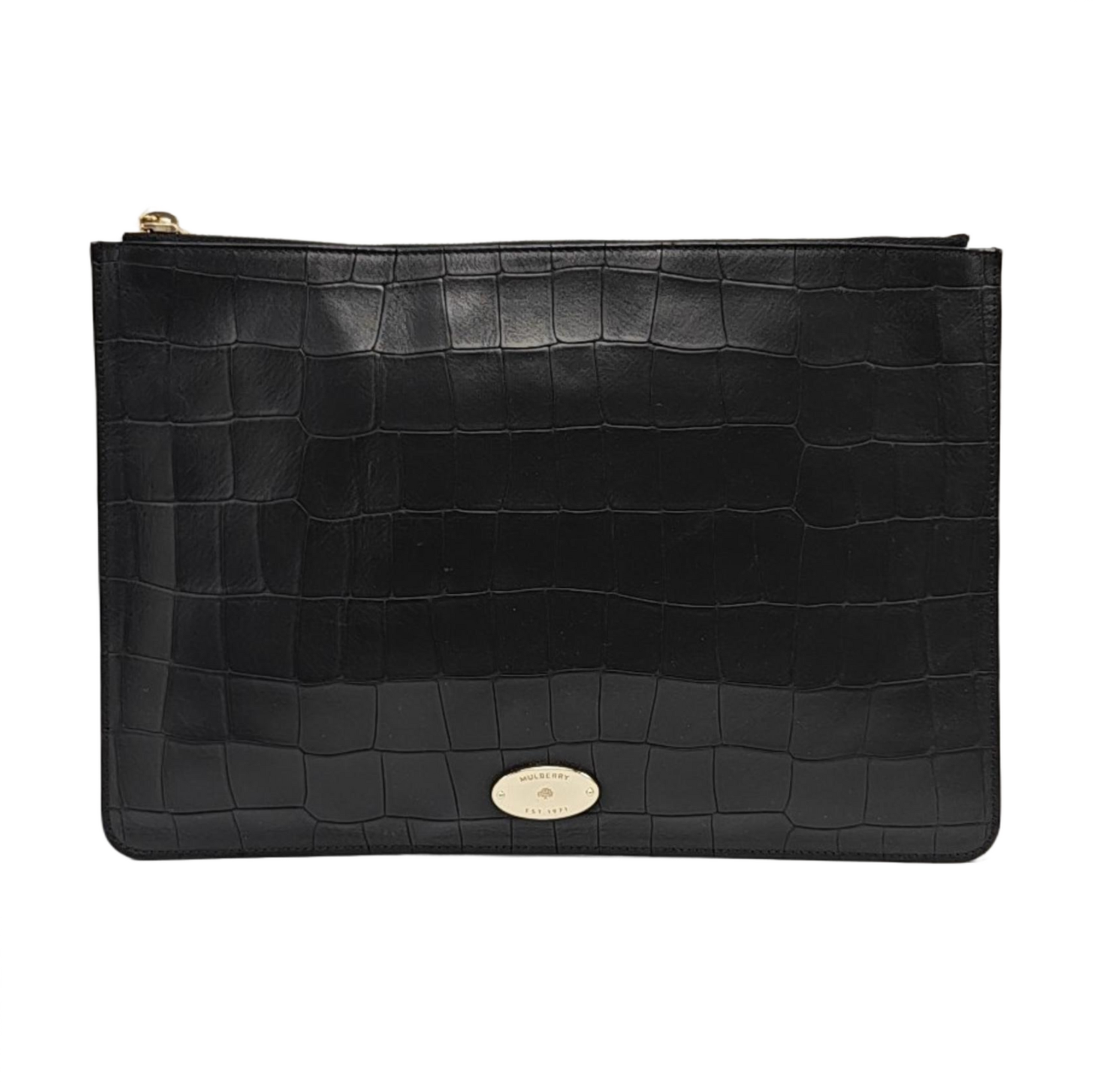 Calfskin Clutch Black
