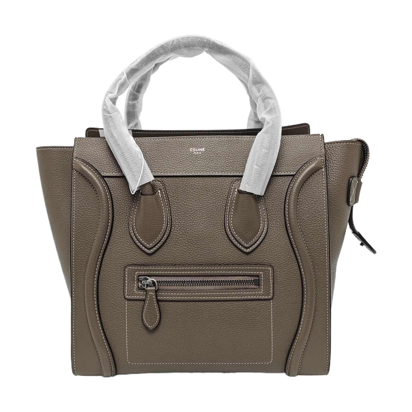 Authenticated pre-owned  LUGGAGE Micro Calfskin Grey - Tote Bag at Looply