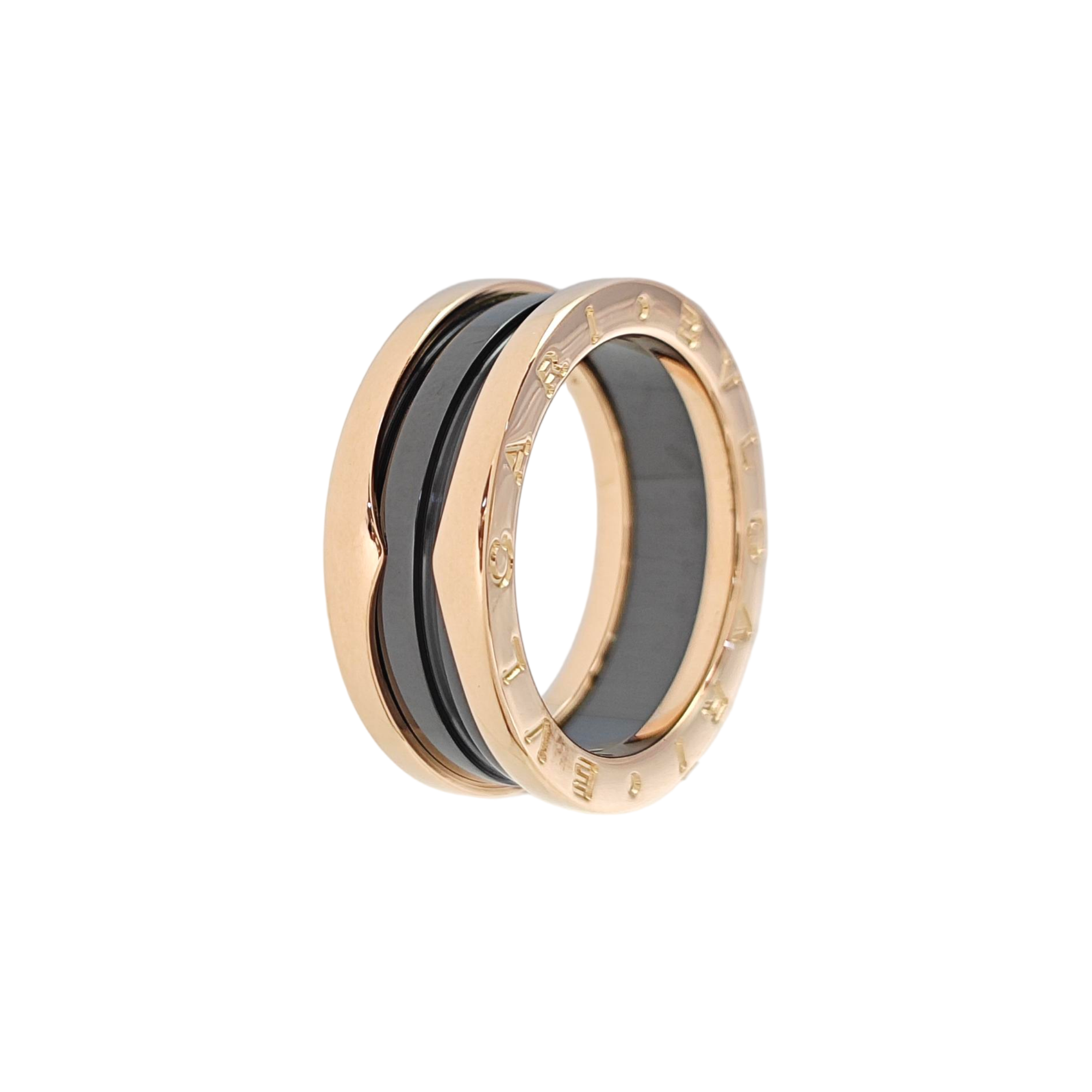 B.ZERO1 18k Rose Gold Ring EU 56