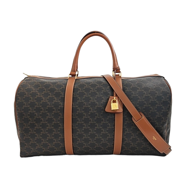 TRIOMPHE CANVAS Large Calfskin Brown