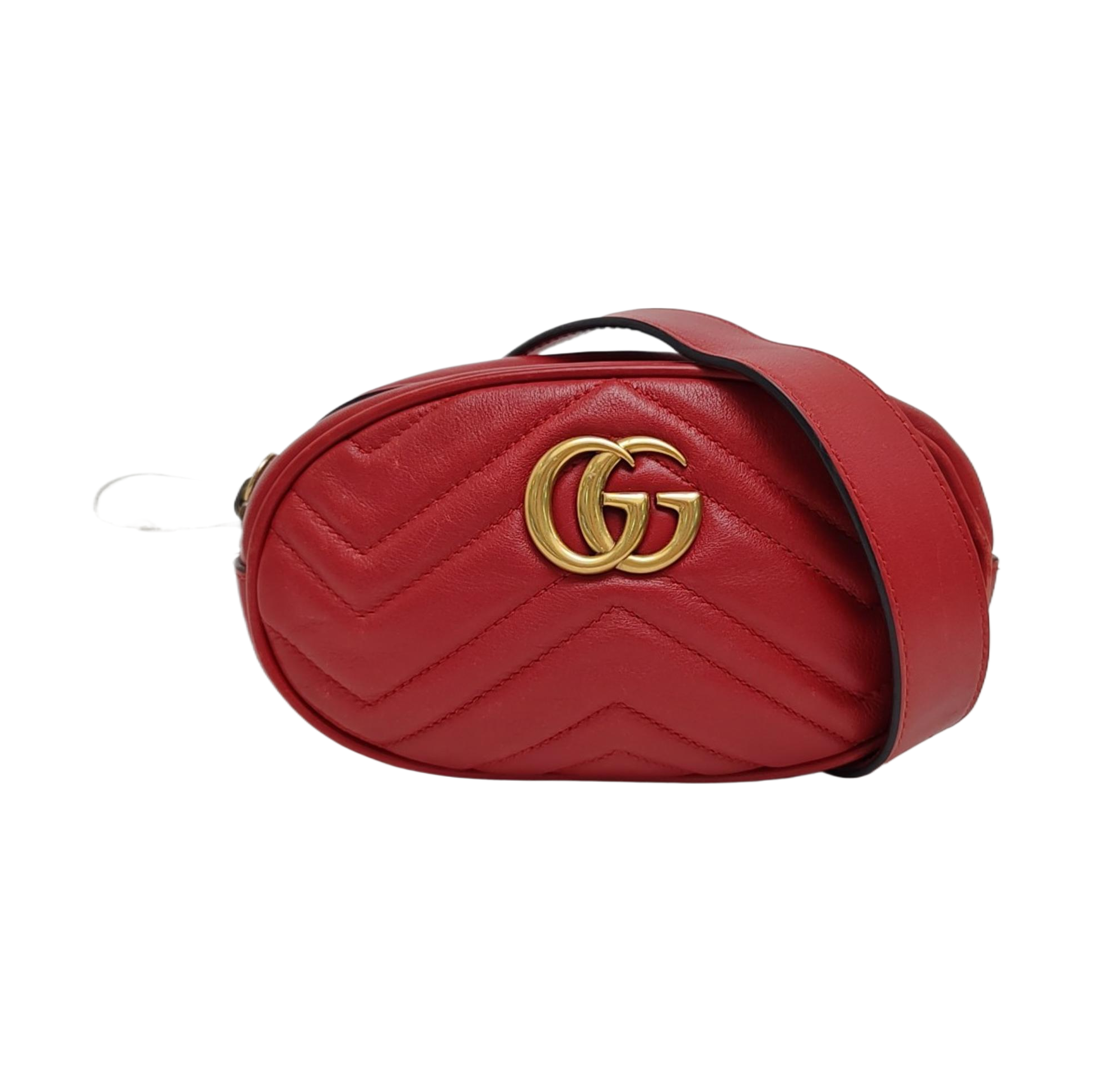 GG Marmont Quilted Calfskin Red