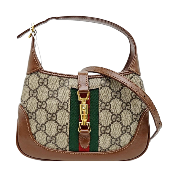 Jackie 1961 Mini Monogram Coated Canvas Beige