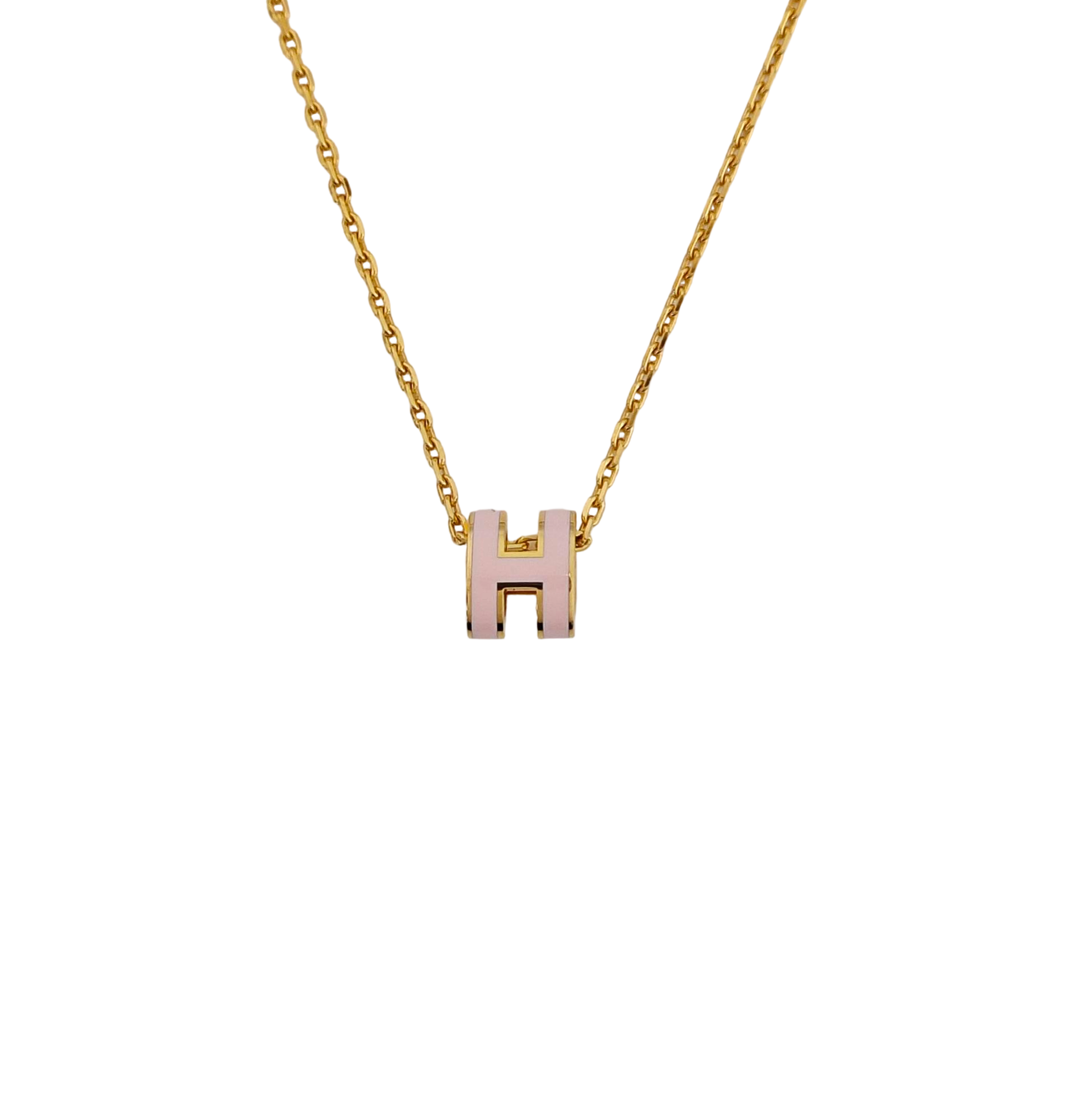 Pop H Metal Gold Necklace