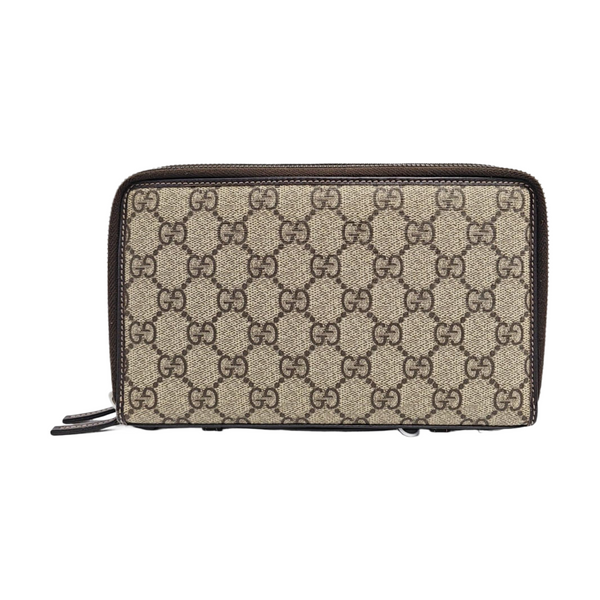 GG Supreme Monogram Coated Canvas Brown