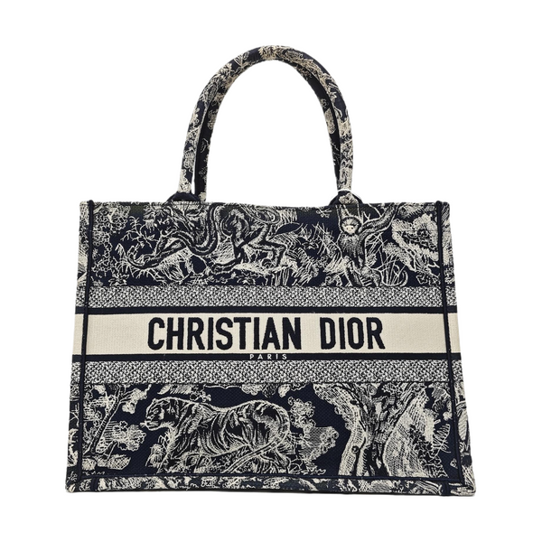 Book Tote Medium Fabric Blue