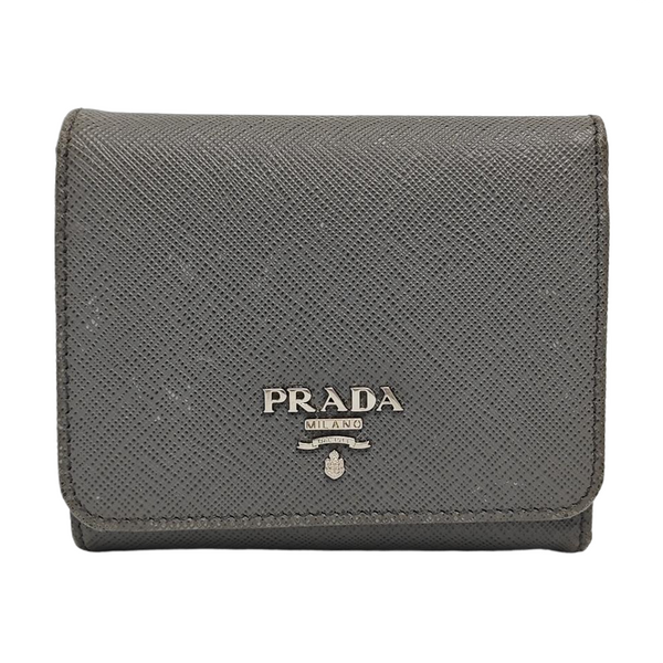 Saffiano Calfskin Wallet Gray