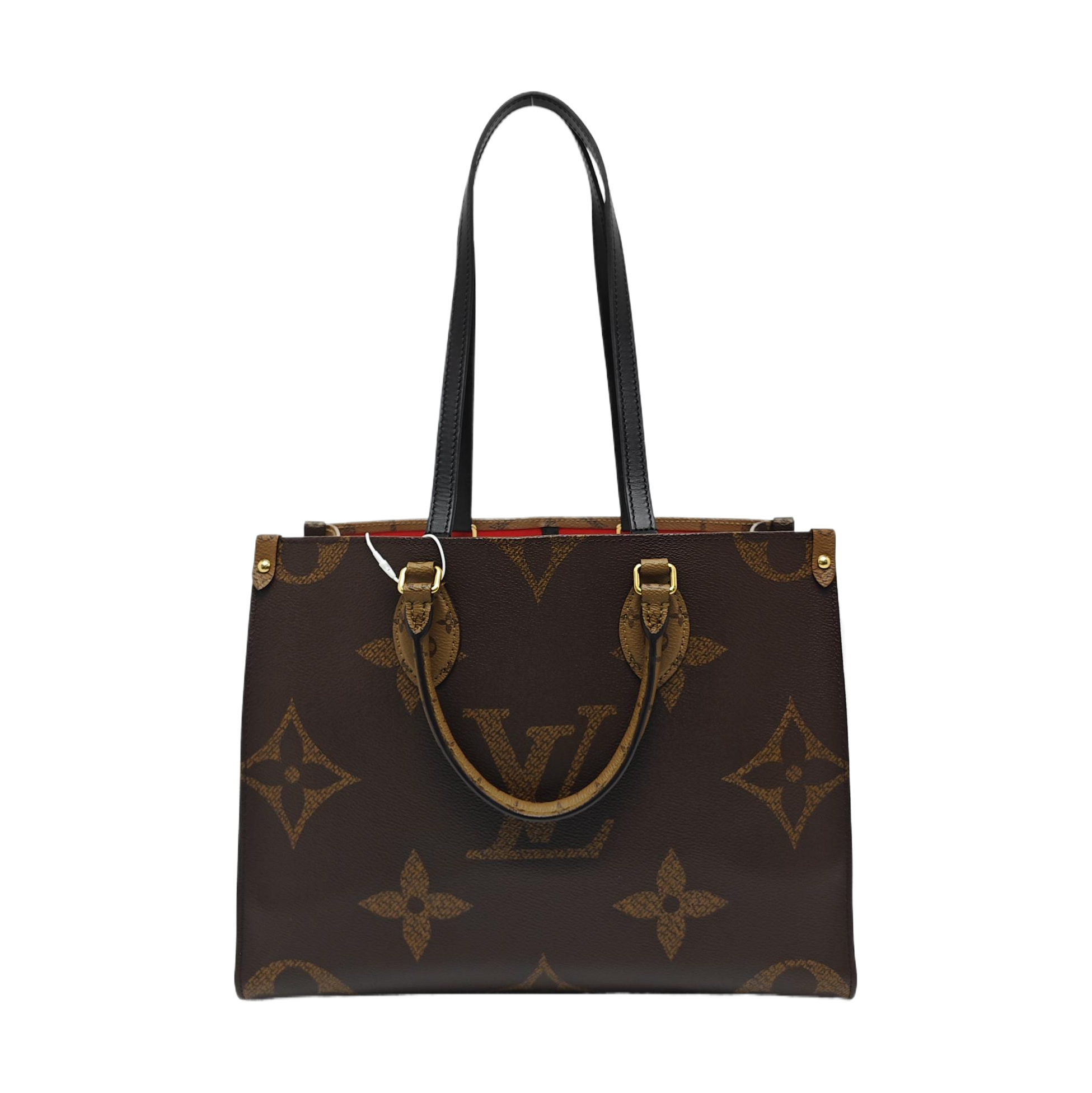 ONTHEGO MM Monogram Coated Canvas Brown