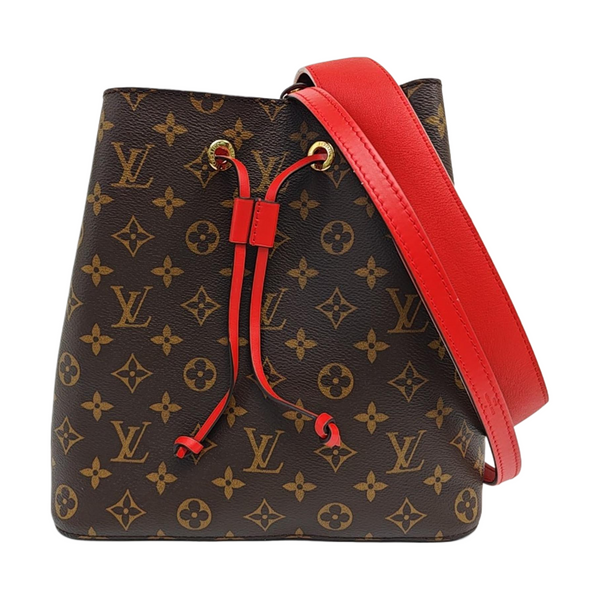 NÉONOÉ MM Monogram Coated Canvas Brown