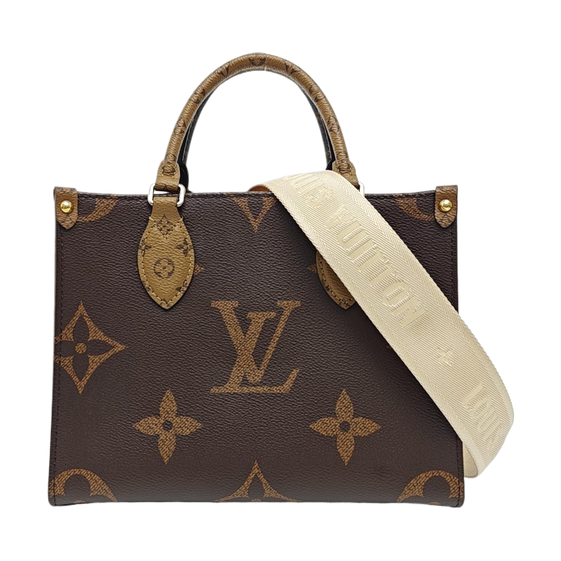 ONTHEGO PM Monogram Coated Canvas Brown