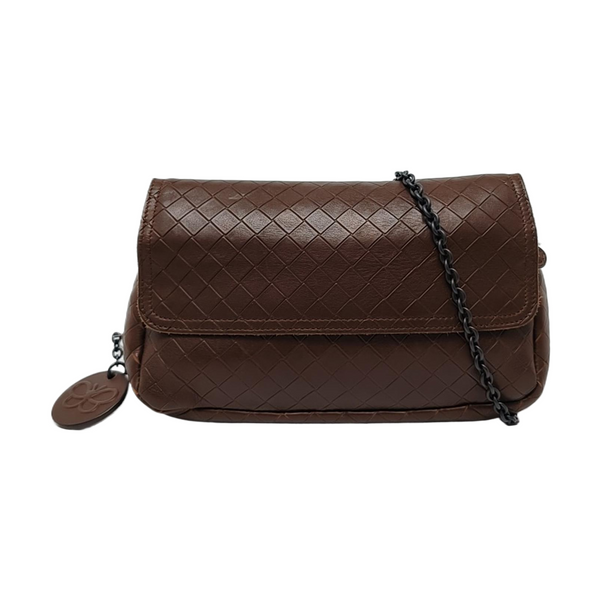 Authenticated pre-owned  Messenger Lambskin Brown - Crossbody Bag at Looply