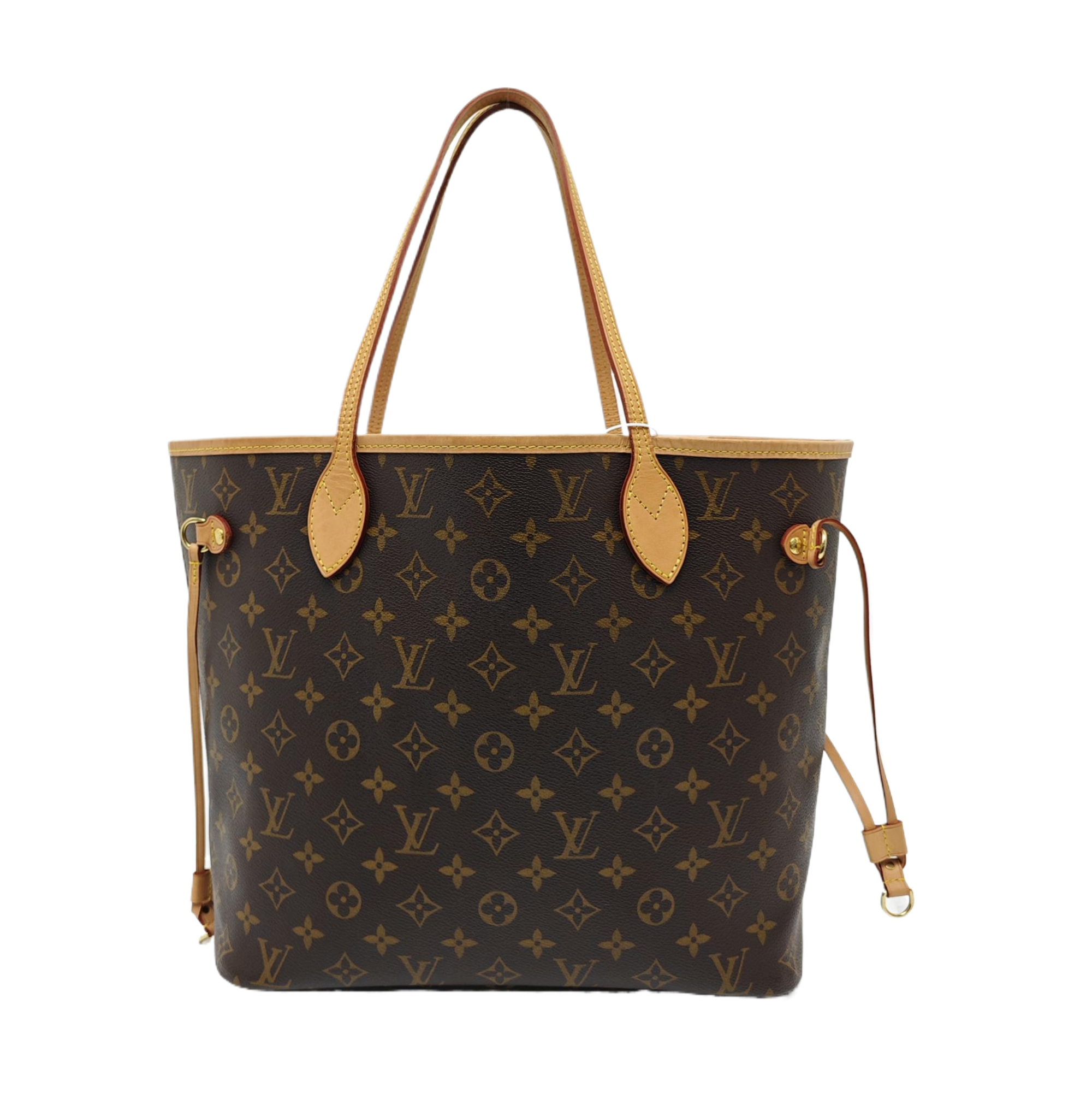 NEVERFULL MM Monogram Coated Canvas Brown