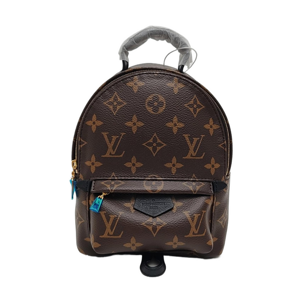 PALM SPRINGS Mini Monogram Coated Canvas Brown