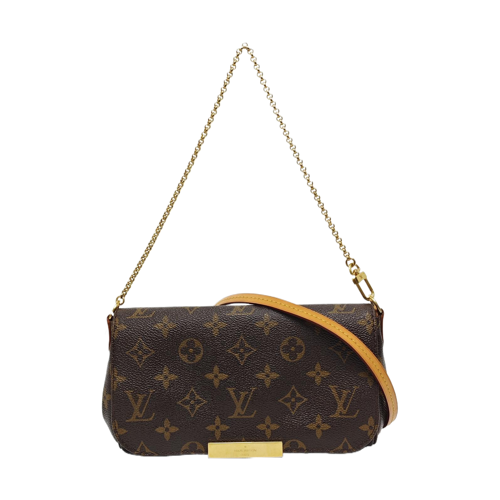 Authenticated pre-owned  FAVORITE PM Monogram Coated Canvas Brown - Crossbody Bag at Looply