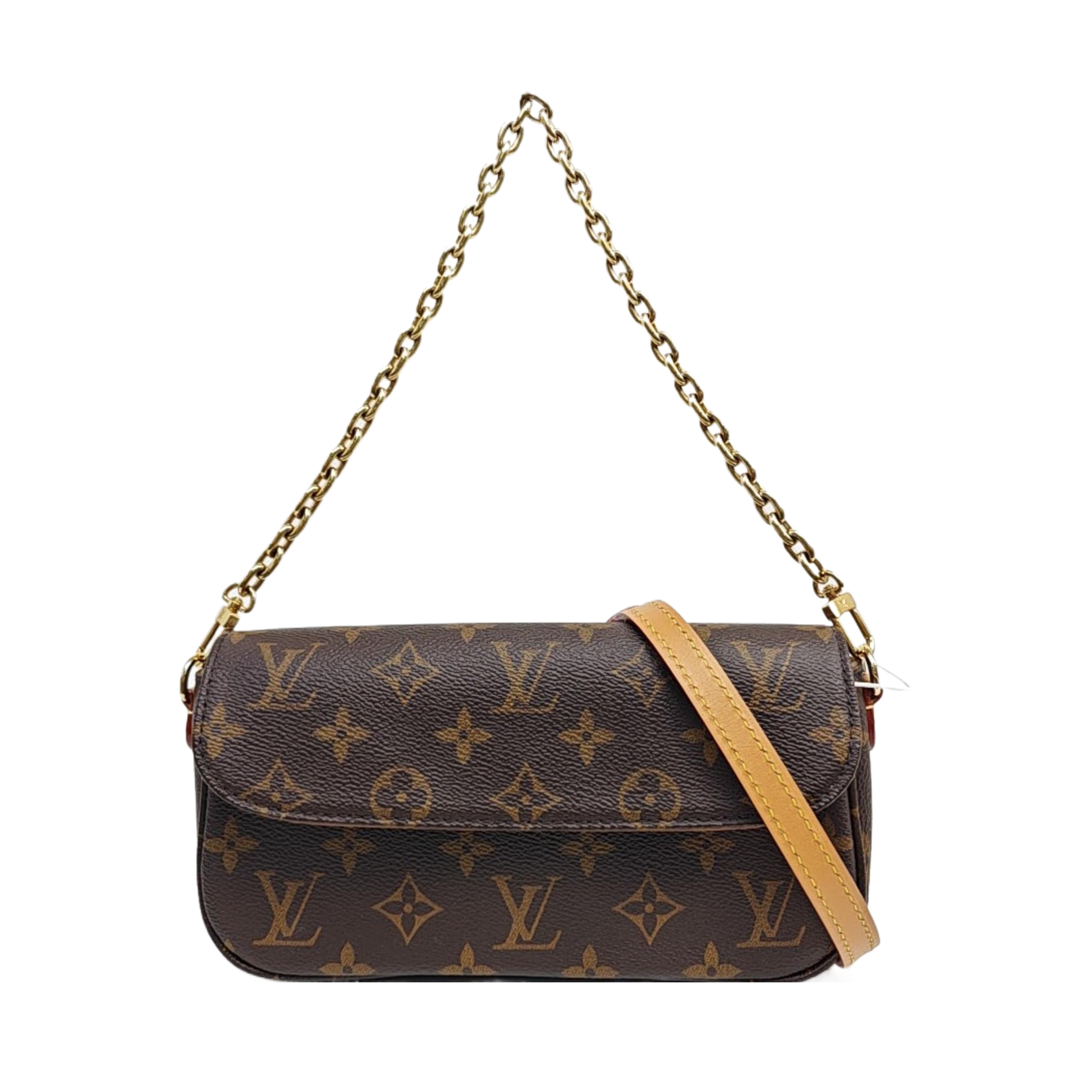 IVY Monogram Coated Canvas Brown