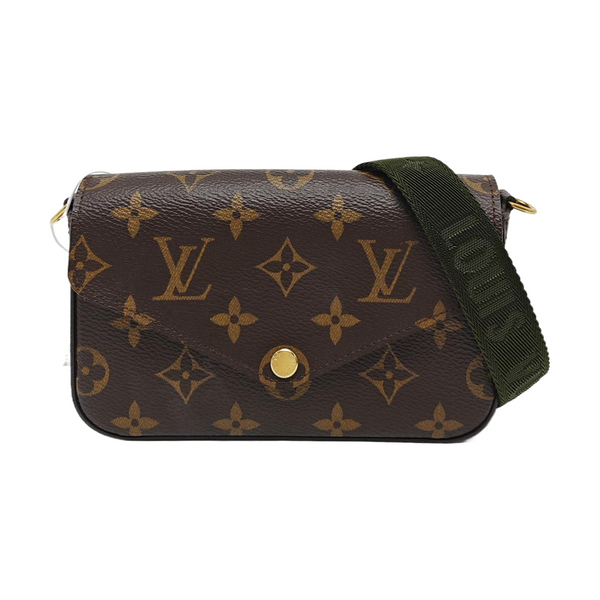 FÉLICIE Monogram Lona Revestida Marrón